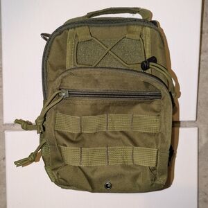 Olive Green Tactical Men's Bag